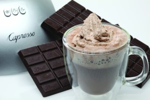 Molten Hot Chocolate Milk made using Capresso froth PLUS