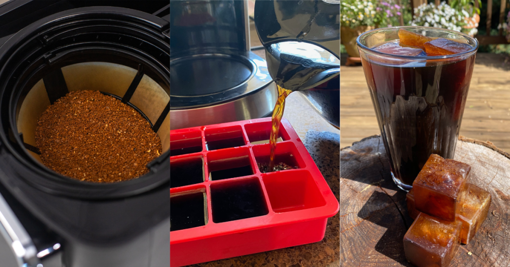 Iced coffee steps